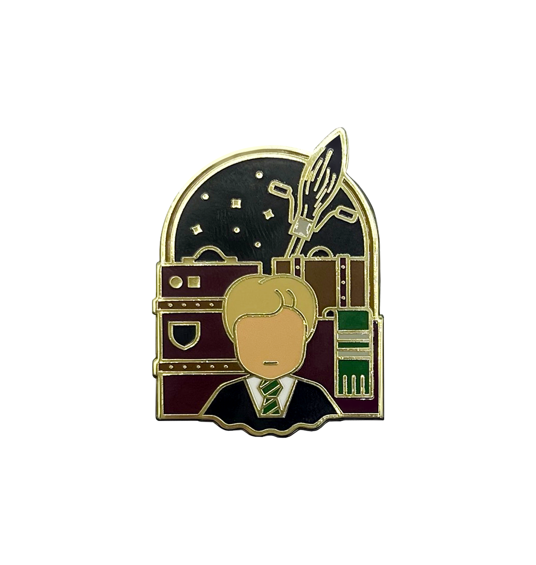 Draco Malfoy Enamel Pin for Harry Potter Fans | Slytherin Pride