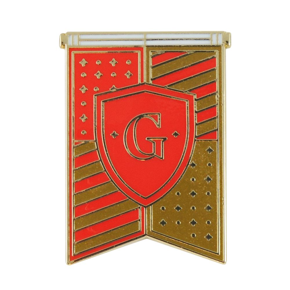 Gryffindor House Banner Enamel Pin for Harry Potter Fans | HP Fan Club