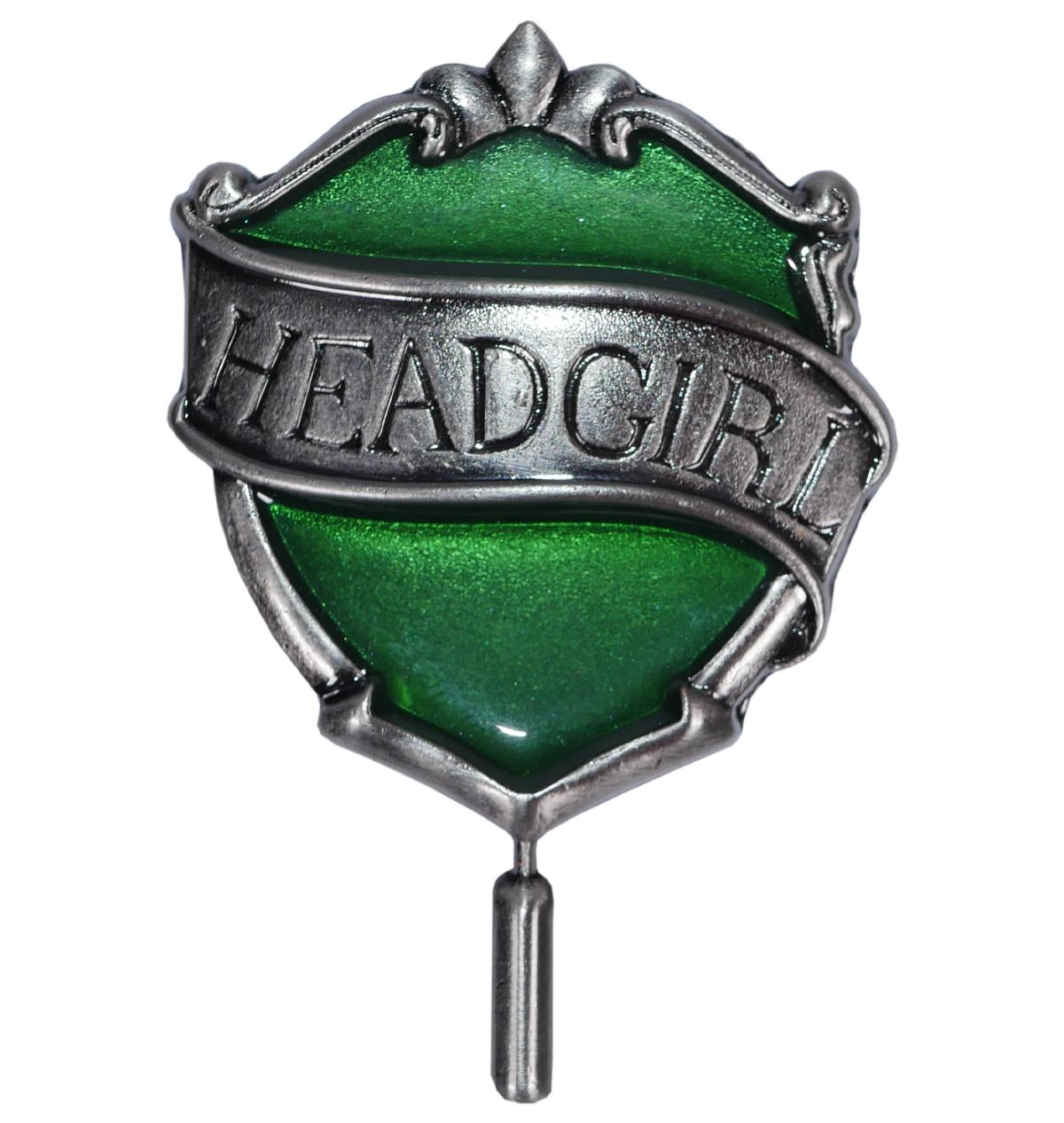 Slytherin Head Girl Pin Badge - Harry Potter Collectible | Silver-Plated