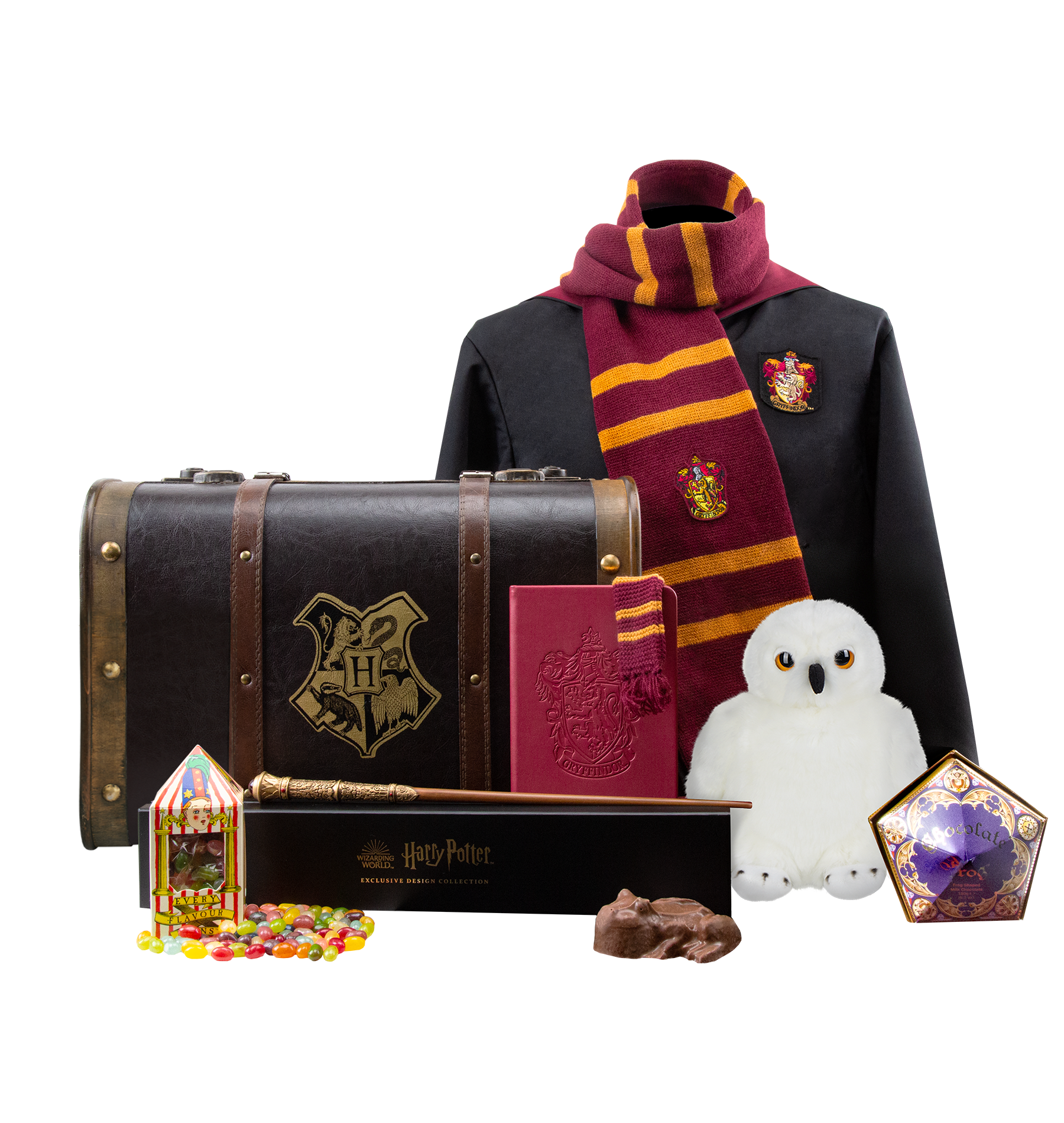 Gryffindor Kids Gift Trunk with Harry Potter Collectibles | Hogwarts Express