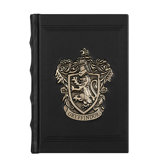 Gryffindor Metal Crest Journal with Faux-Leather Cover | Harry Potter Gift