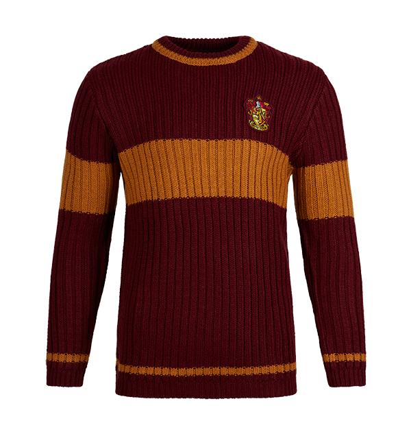 Gryffindor Quidditch Sweater with Embroidered Crest | Harry Potter