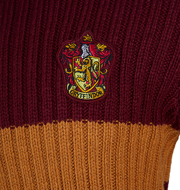 Gryffindor Quidditch Sweater with Embroidered Crest | Harry Potter