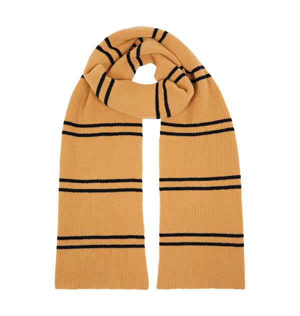 Authentic Hufflepuff Scarf in Yellow & Black | Lochaven Harry Potter
