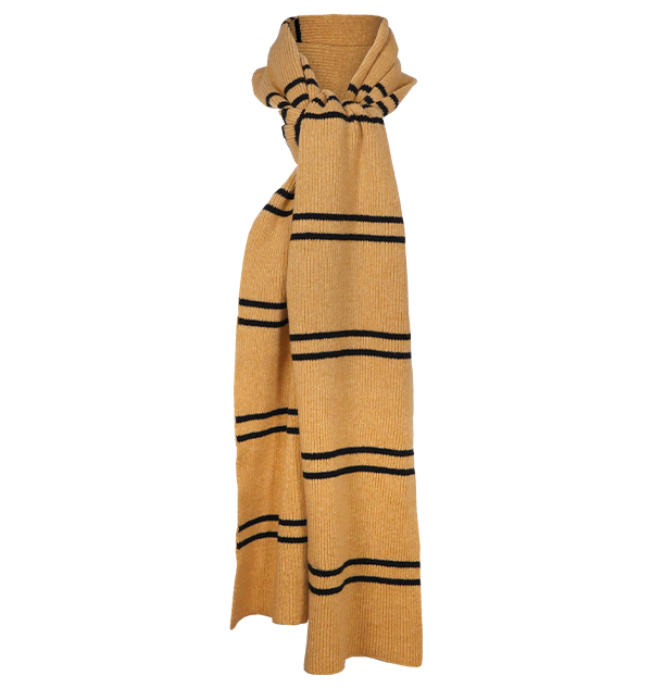 Authentic Hufflepuff Scarf in Yellow & Black | Lochaven Harry Potter