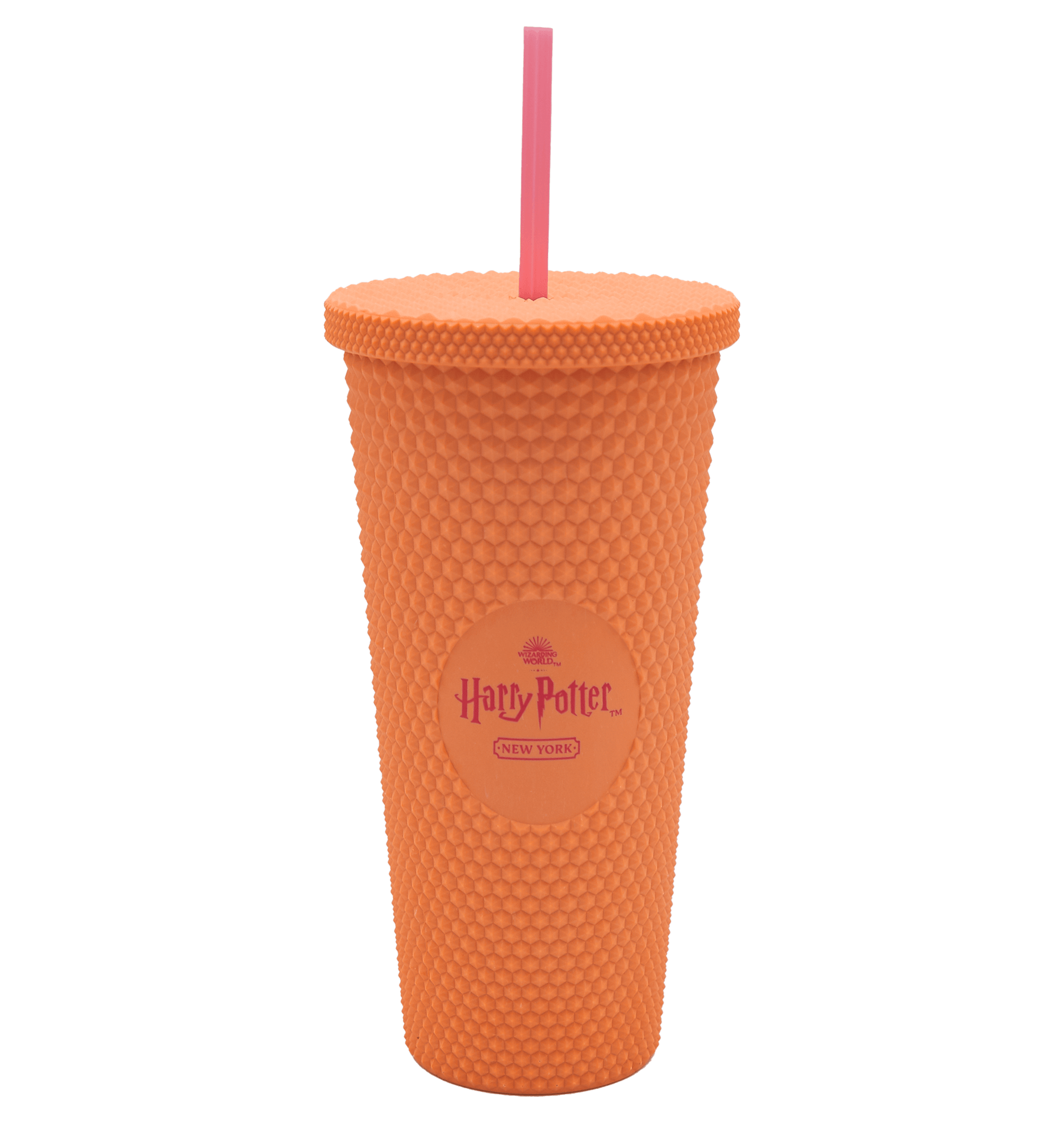 Harry Potter Apricot Plastic Cup with Straw | 23oz Collectible