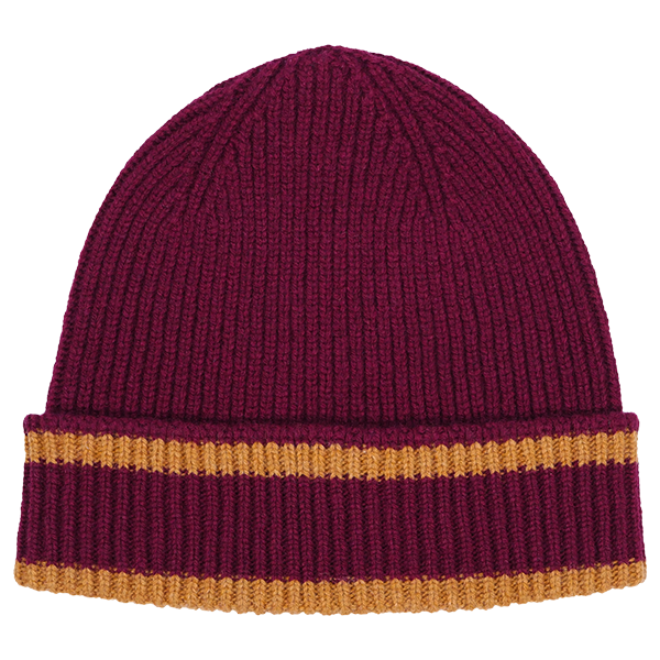 Gryffindor Knit Beanie with House Colors | Lochaven Harry Potter