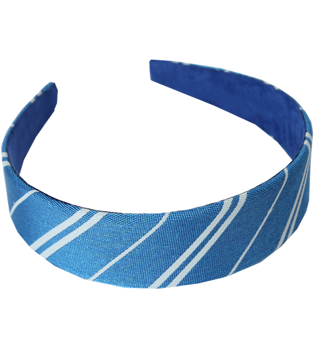 Ravenclaw Striped Headband for Harry Potter Fans | Blue & Silver