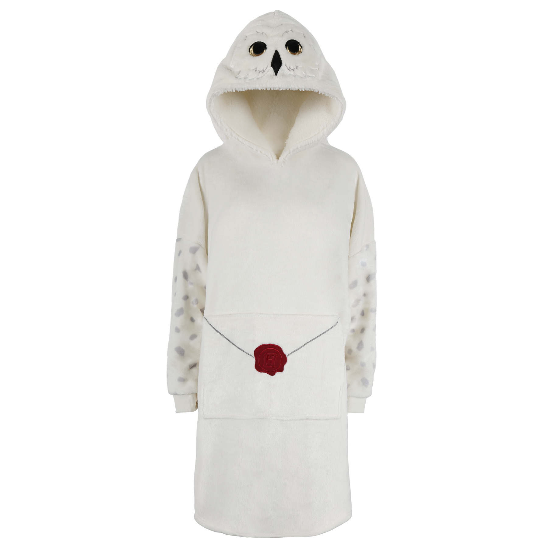 Hedwig Fleece Lounge Hoodie with Embroidered Details | Oversized & Cozy