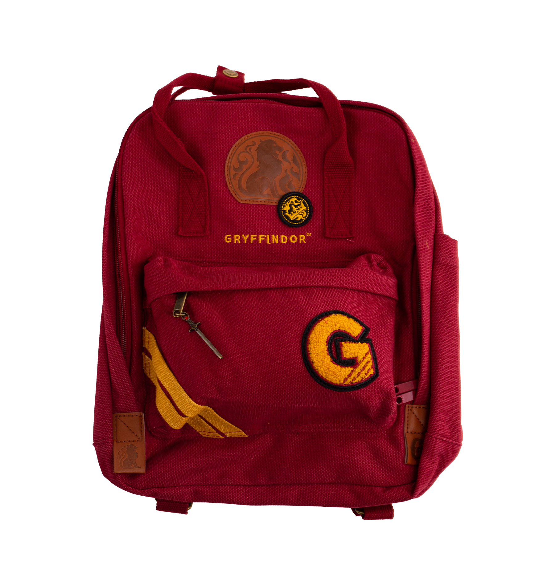 Gryffindor Embroidered Backpack with Leather-Look Patches | Harry Potter