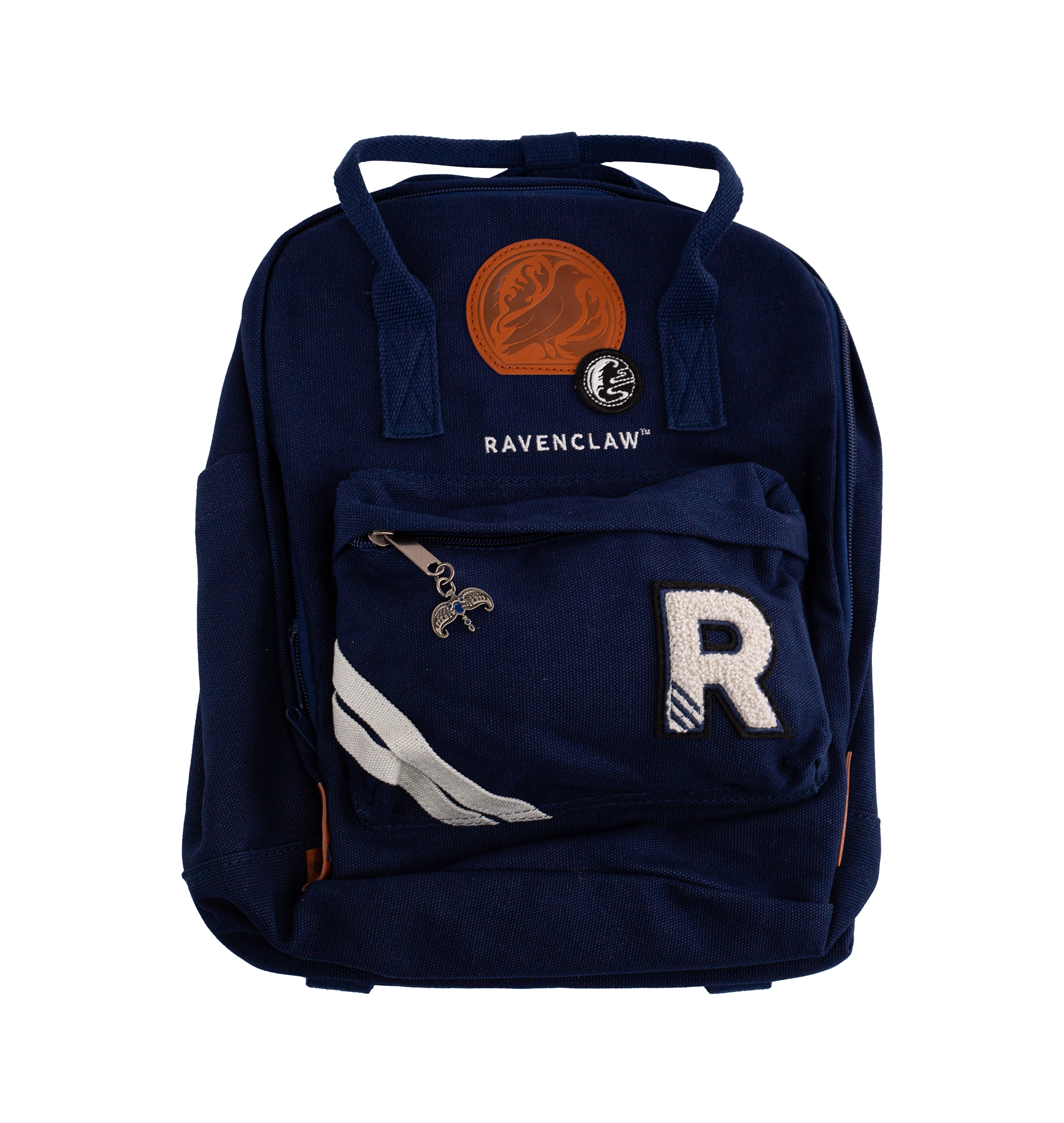 Ravenclaw Embroidered Backpack for School & Travel | Navy Canvas Rucksack