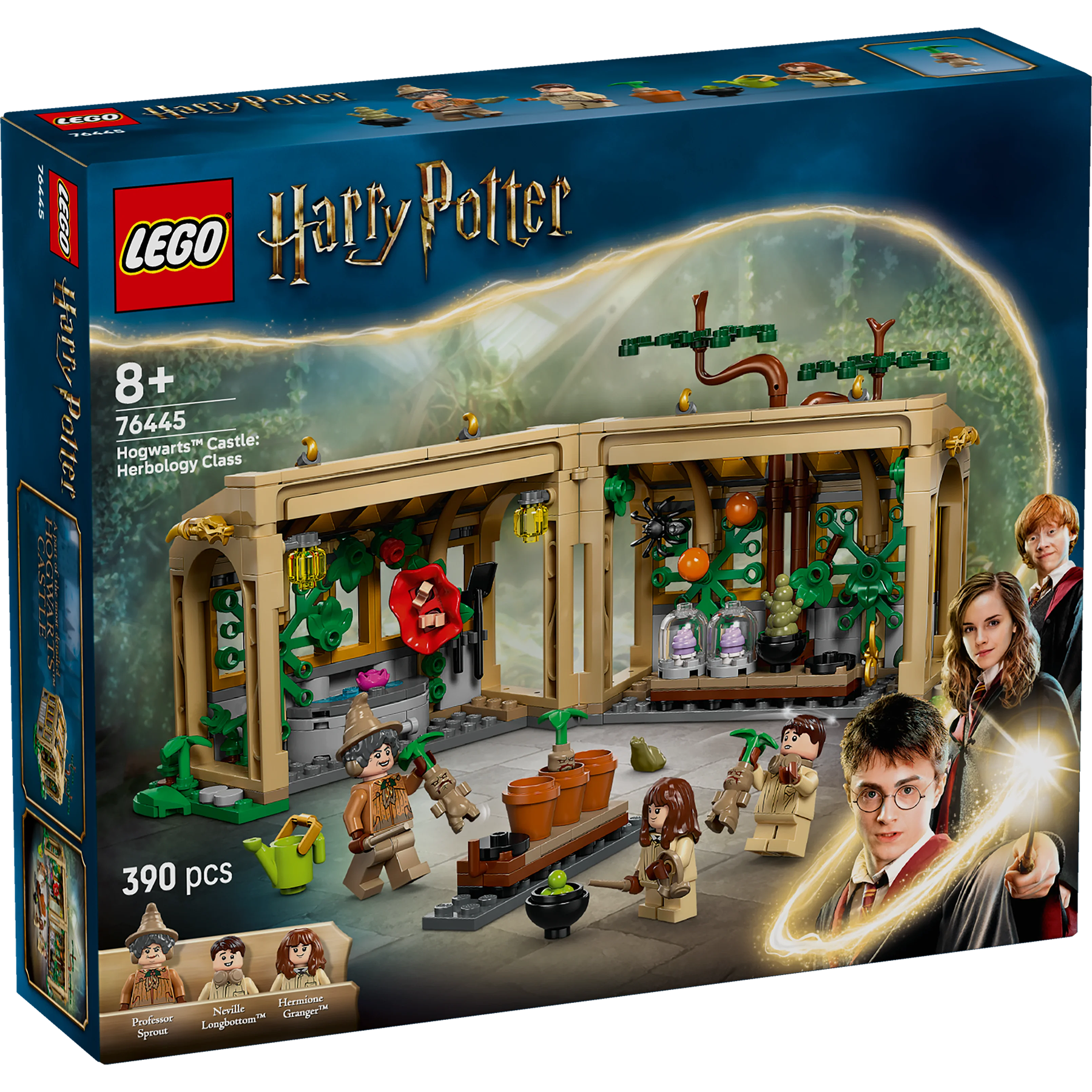 LEGO Harry Potter Hogwarts Herbology Class Set with Greenhouse & Minifigures