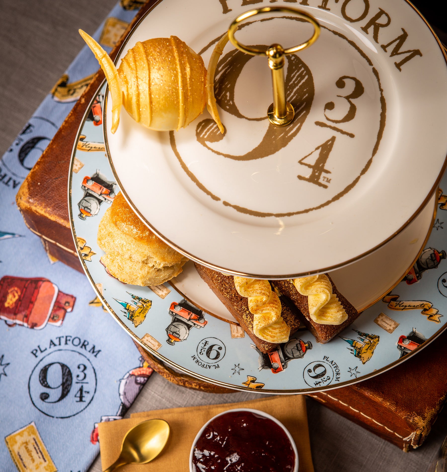 Hogwarts Express Cake Stand | Harry Potter Dessert Stand for Magical Tea Parties