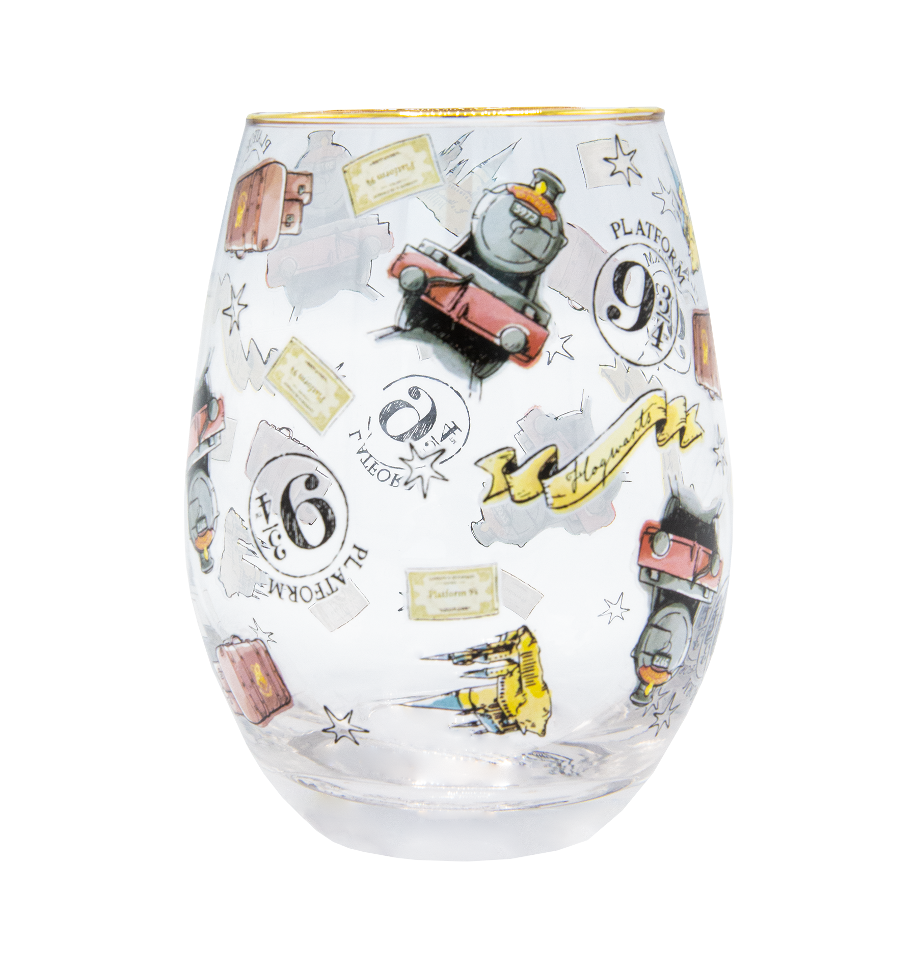 Hogwarts Express Glass Tumbler with Platform 9 3/4 Design | 11oz