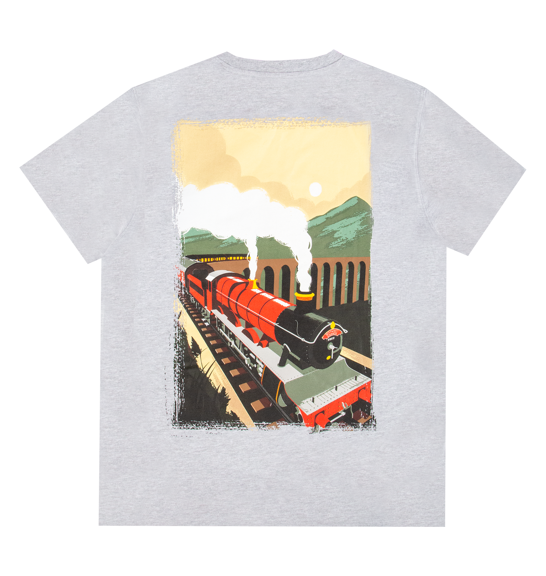 Hogwarts Express T-Shirt | Harry Potter Grey Tee with Train Design