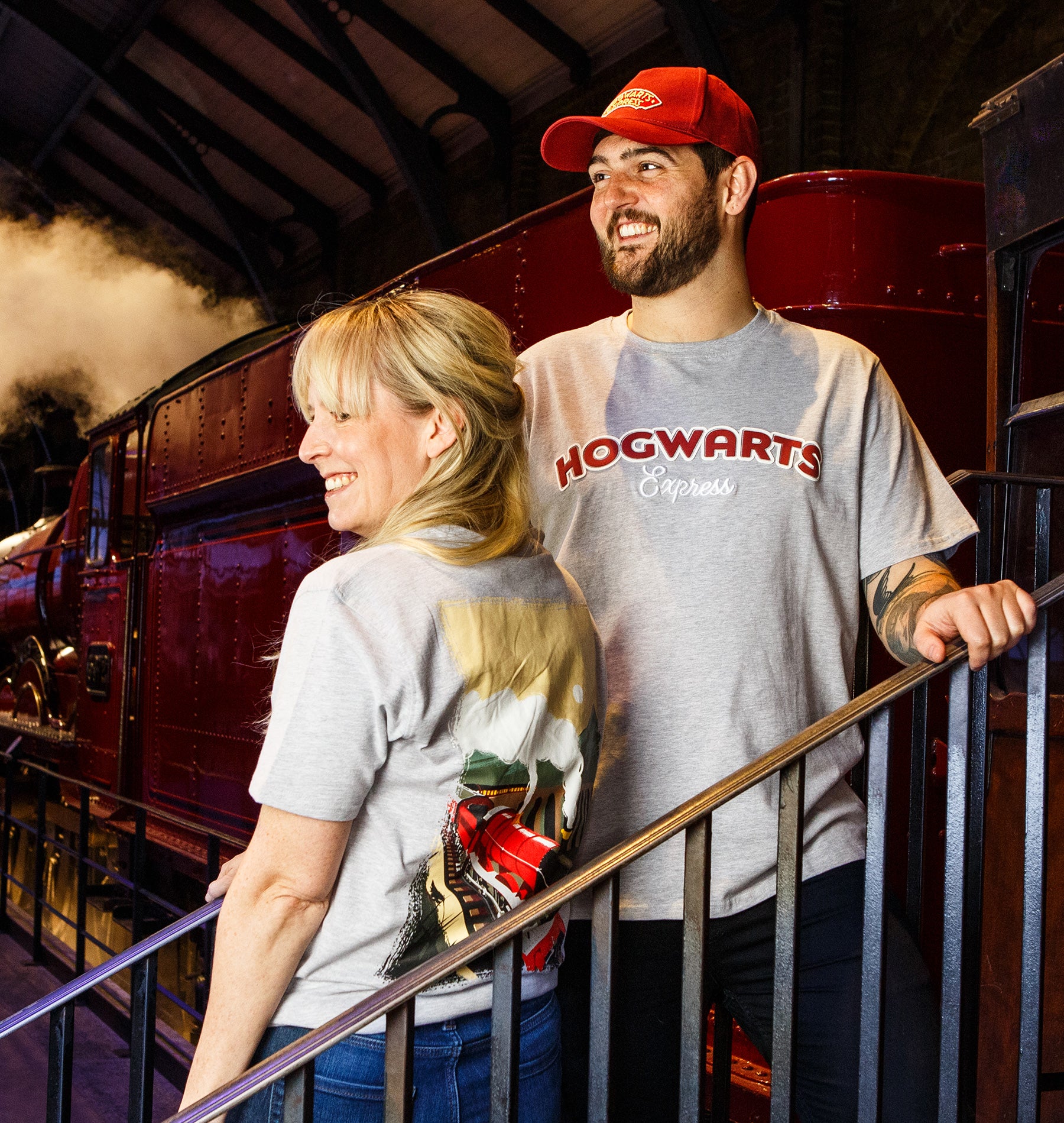 Hogwarts Express T-Shirt | Harry Potter Grey Tee with Train Design