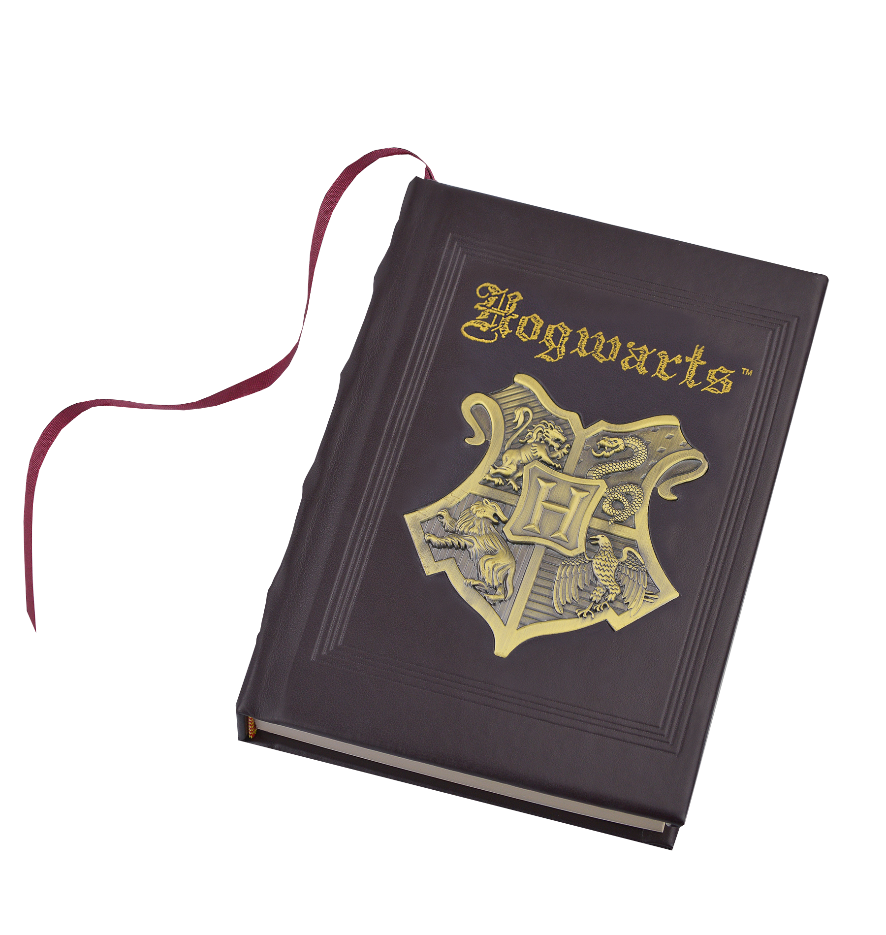 Hogwarts Metal Crest Journal for Harry Potter Fans | Premium Faux-Leather Cover