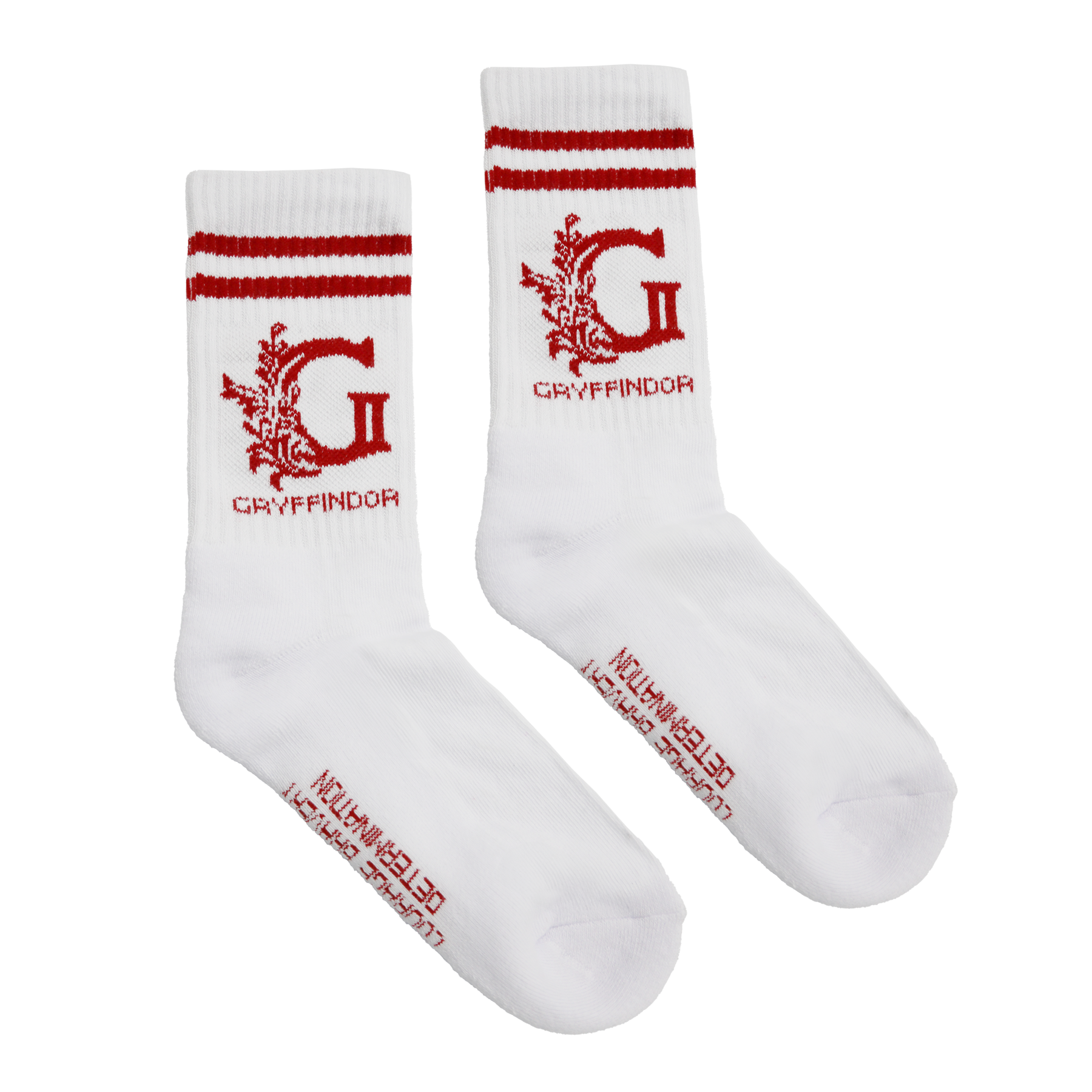 Gryffindor House Socks with Courage Design | Harry Potter Crew Socks