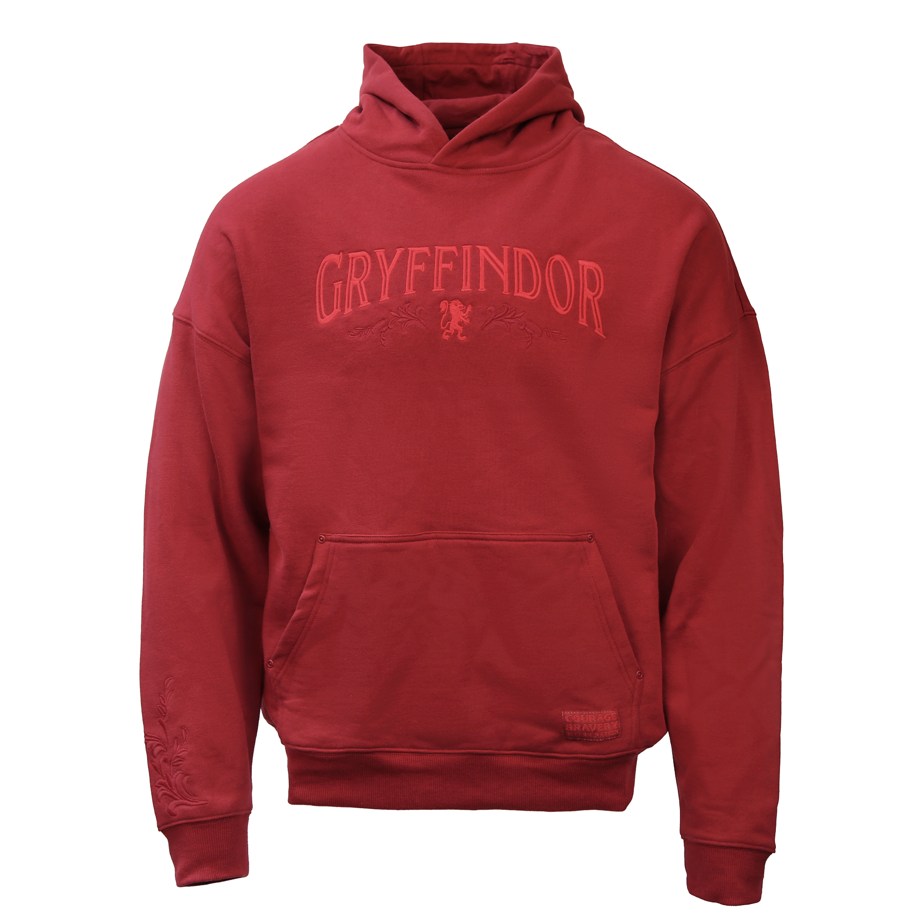 Gryffindor Hoodie with Lion Embroidery | House Mascot Collection