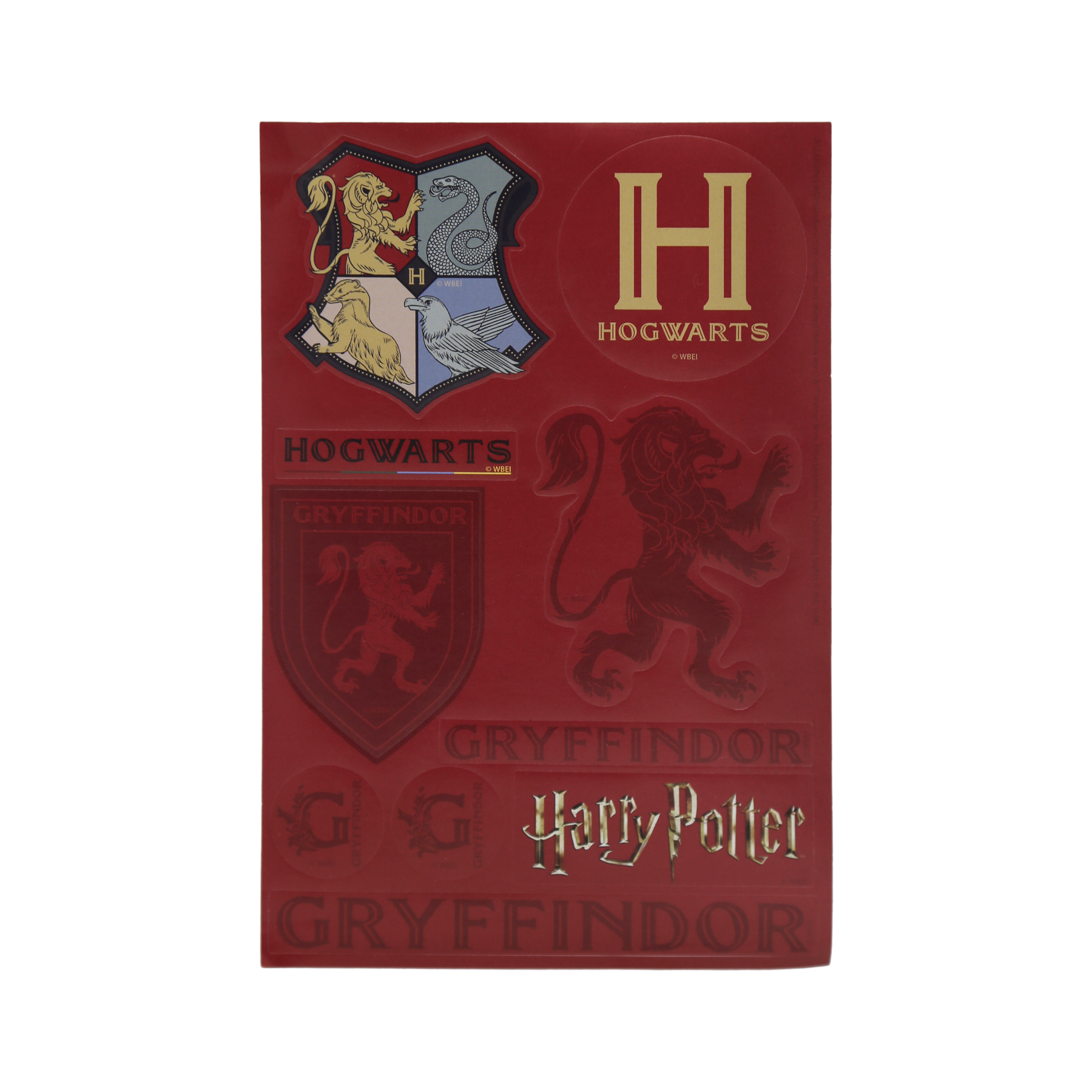 Gryffindor Stationery Set with Pouch & Hogwarts Charm | House Mascot