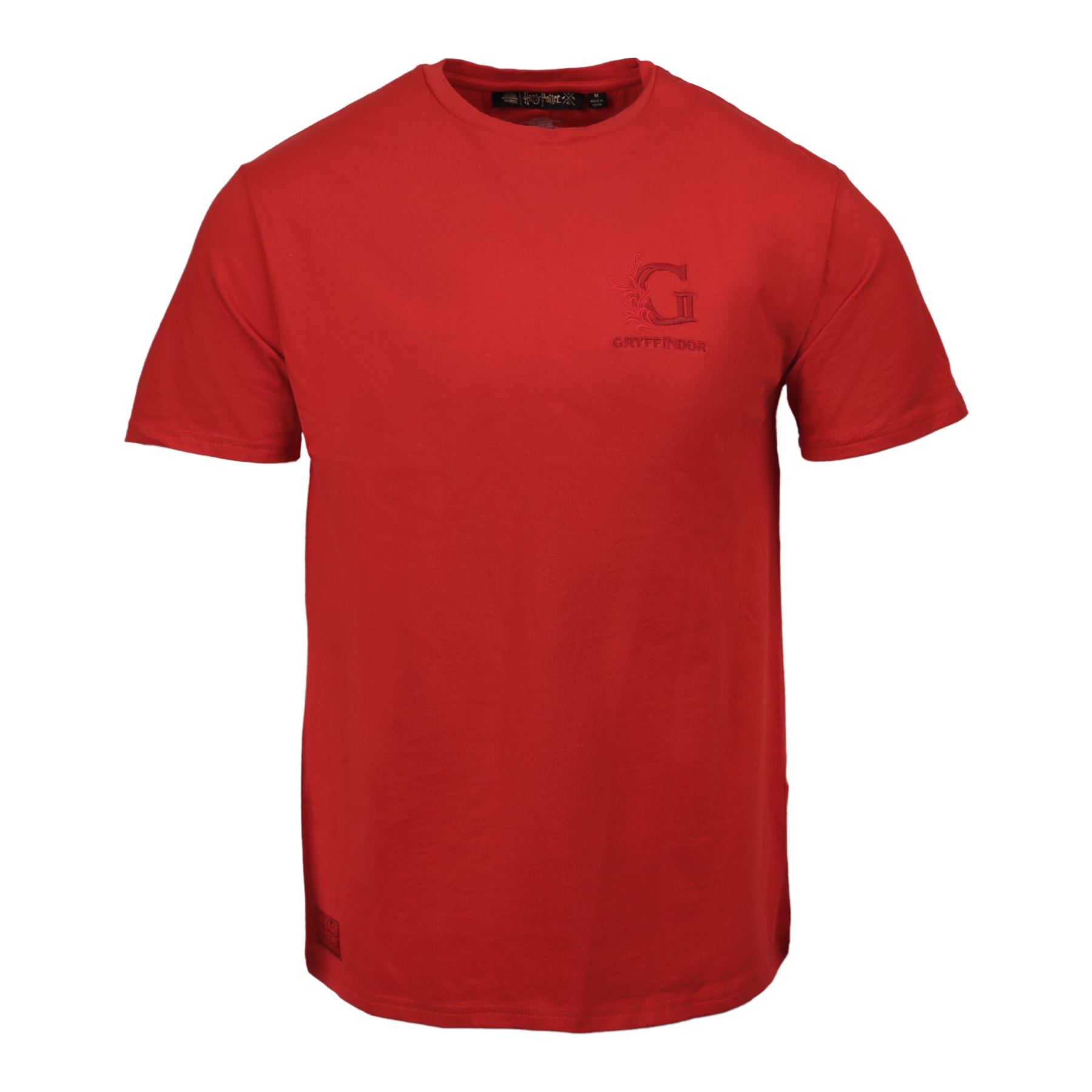 Gryffindor House Mascot T-Shirt | Vintage Lion Design & Embroidered G
