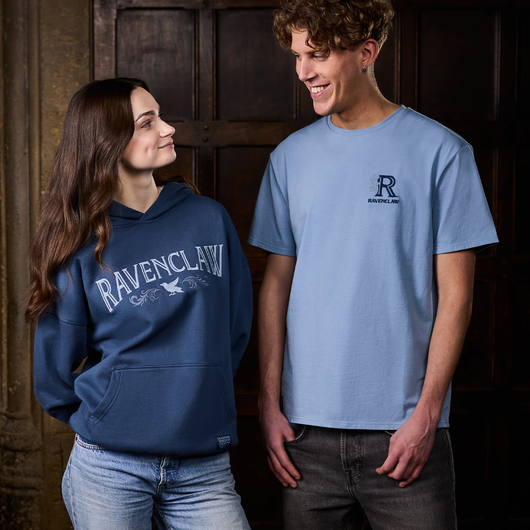 Ravenclaw Hoodie with Eagle Embroidery | House Mascot Collection