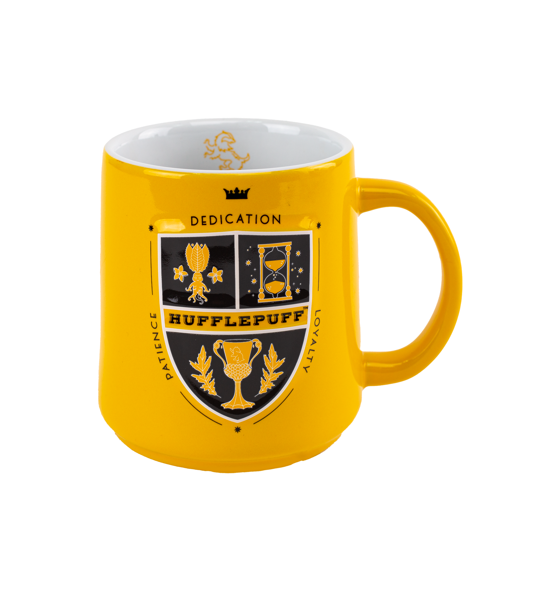 Hufflepuff House Crest Mug - 16oz with Raised Design & Badger Detail