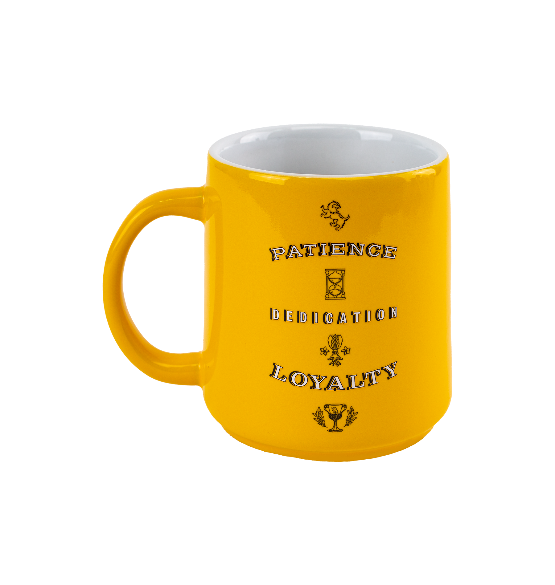 Hufflepuff House Crest Mug - 16oz with Raised Design & Badger Detail