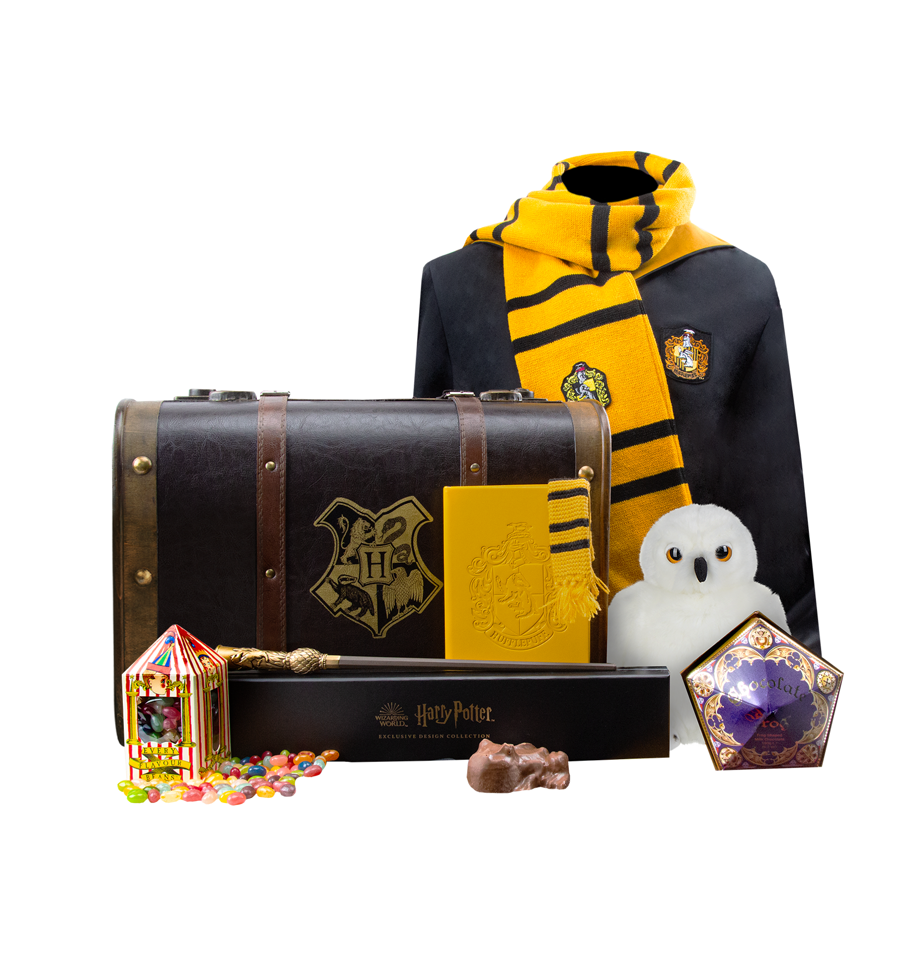 Hufflepuff Harry Potter Gift Trunk with Collectibles | Hogwarts Express