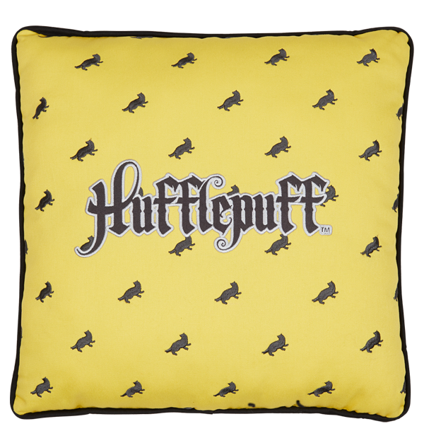 Hufflepuff House Velvet Pillow | Harry Potter Home Decor